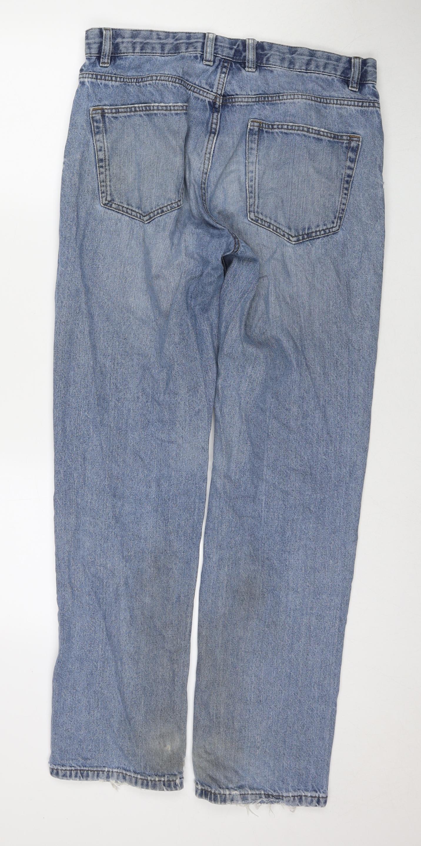 Mens UK Size 32 in NEXT Regular Fit Straight Blue Jeans