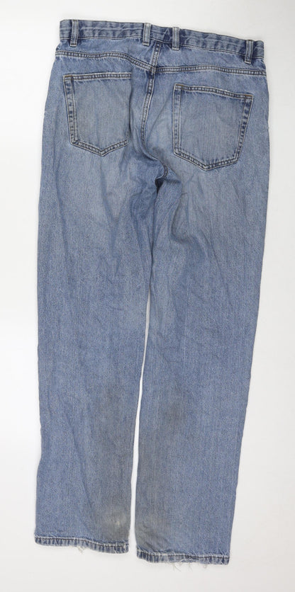 Mens UK Size 32 in NEXT Regular Fit Straight Blue Jeans