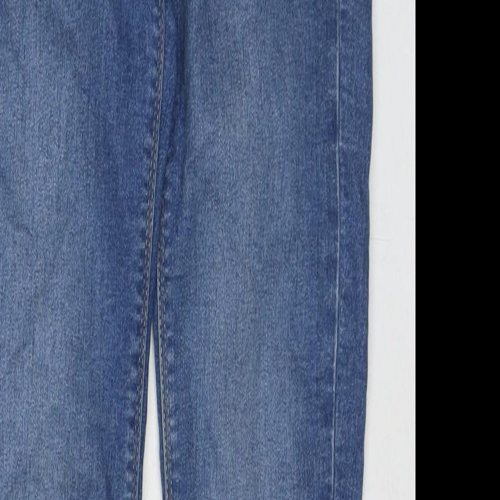 Divided by H&M Womens Blue Cotton Skinny Jeans Size 6 L30 in Regular Zip