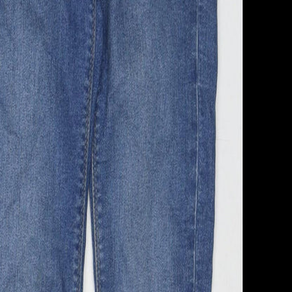 Divided by H&M Womens Blue Cotton Skinny Jeans Size 6 L30 in Regular Zip