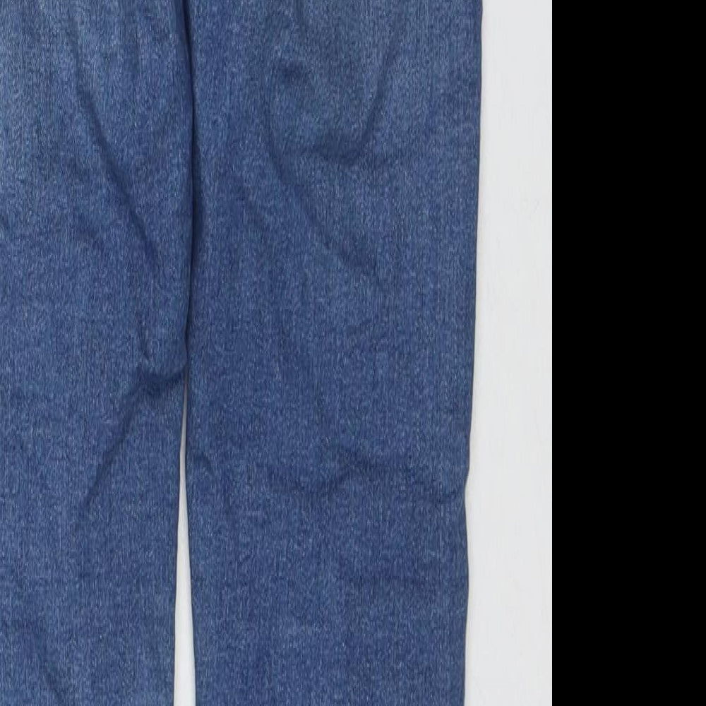 Divided by H&M Womens Blue Cotton Skinny Jeans Size 6 L30 in Regular Zip