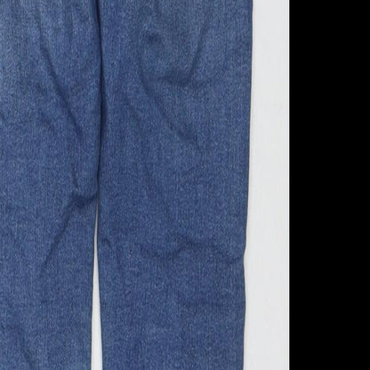 Divided by H&M Womens Blue Cotton Skinny Jeans Size 6 L30 in Regular Zip