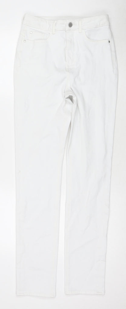 Womens UK Size 8 Marks and Spencer Regular Fit Skinny White Jeans