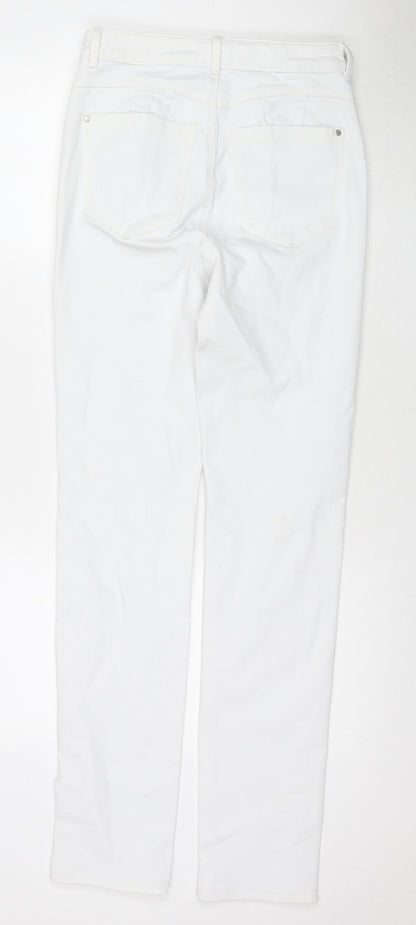 Womens UK Size 8 Marks and Spencer Regular Fit Skinny White Jeans