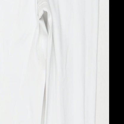 Womens UK Size 8 Marks and Spencer Regular Fit Skinny White Jeans