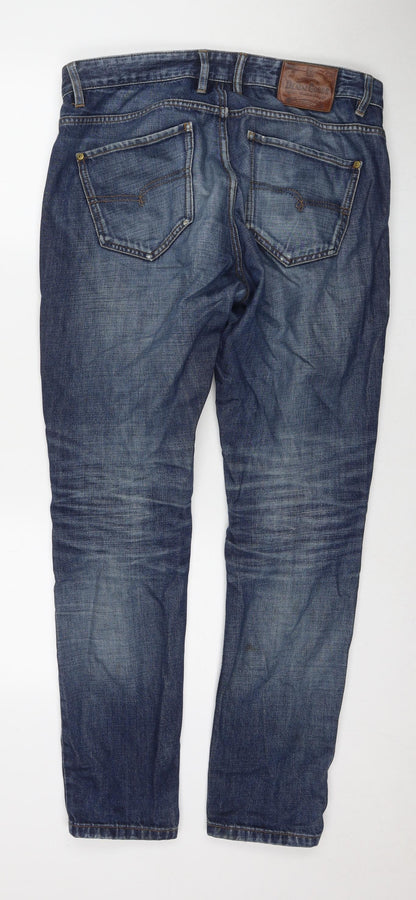 Mens UK Size 32 in NEXT Regular Fit Straight Blue Jeans
