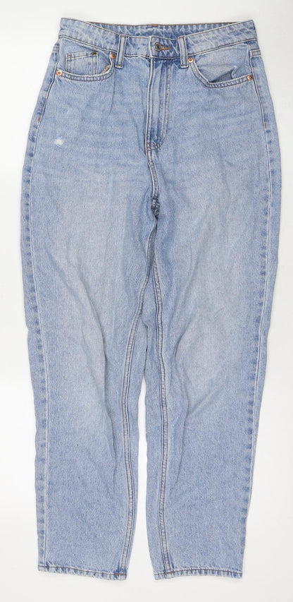 Womens UK Size 8 H&M Regular Fit Mom Blue Jeans