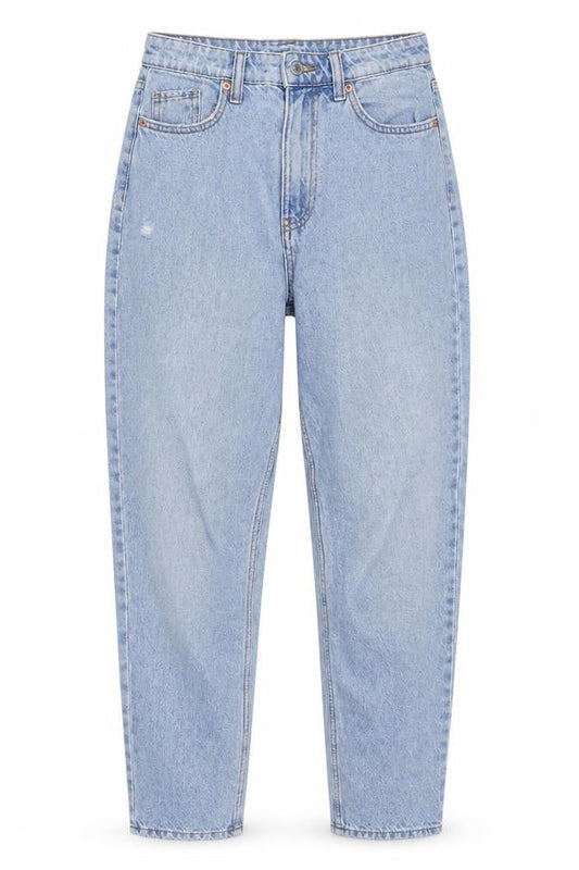 Womens UK Size 8 H&M Regular Fit Mom Blue Jeans