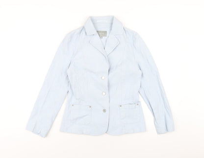 Womens UK Size 10 Per Una Blue Jacket