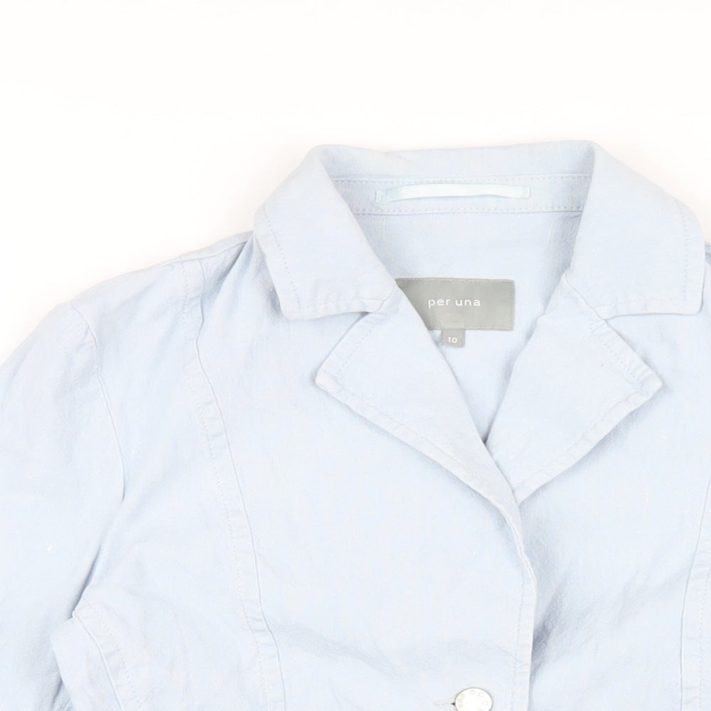 Womens UK Size 10 Per Una Blue Jacket