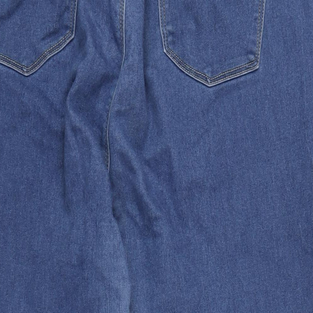 George Womens Blue Cotton Skinny Jeans Size 22 L29 in Regular