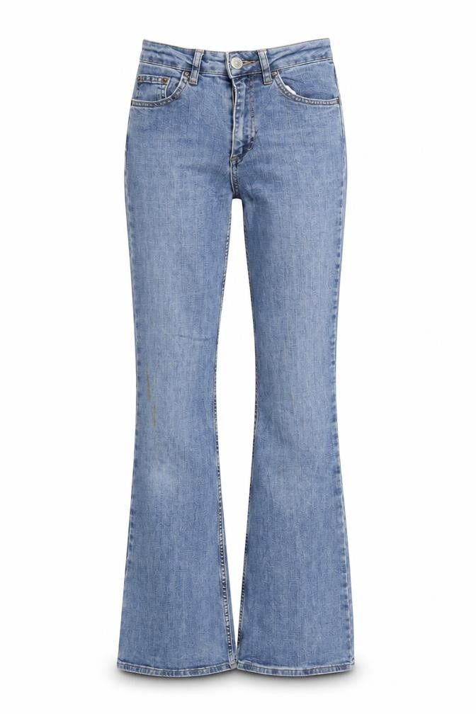 Womens UK Size 27 in BDG Regular Fit Flared Blue Jeans