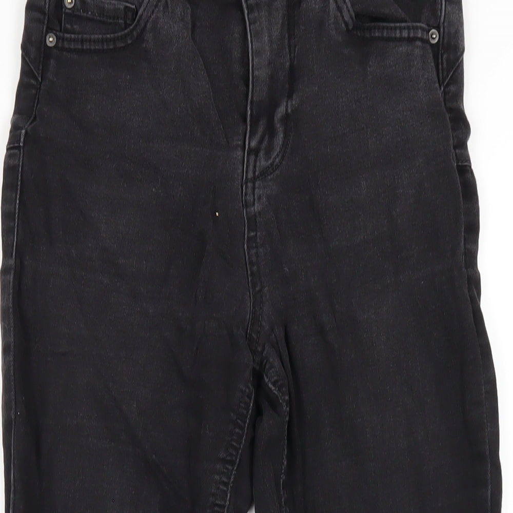 New Look Womens Black Cotton Skinny Jeans Size 8 L27 in Regular Zip