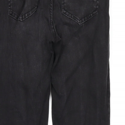 New Look Womens Black Cotton Skinny Jeans Size 8 L27 in Regular Zip
