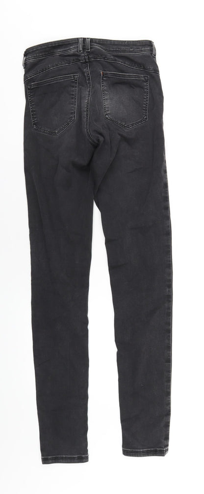 H&M Womens Black Cotton Skinny Jeans Size 29 in L32 in Regular Zip