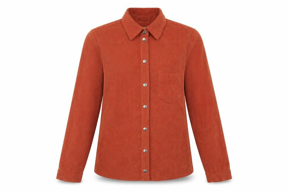Womens UK Size XS Cooperative Orange Basic Button-Up