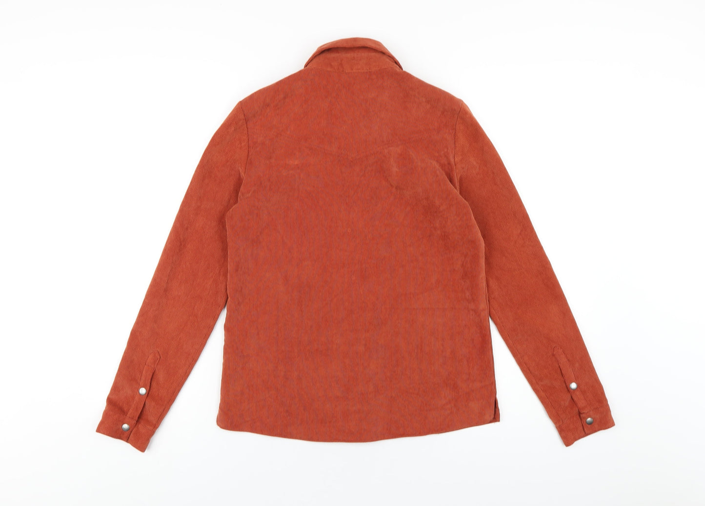 Womens UK Size XS Cooperative Orange Basic Button-Up