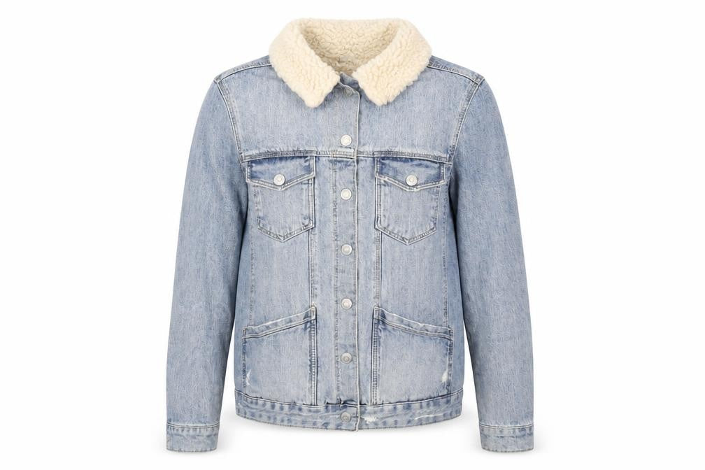 Topshop Womens Blue Jacket Size 10 Snap