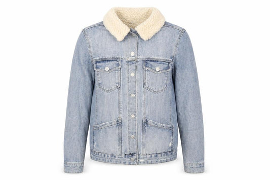Topshop Womens Blue Jacket Size 10 Snap