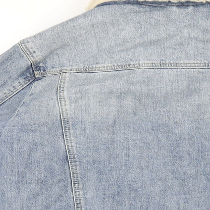 Topshop Womens Blue Jacket Size 10 Snap