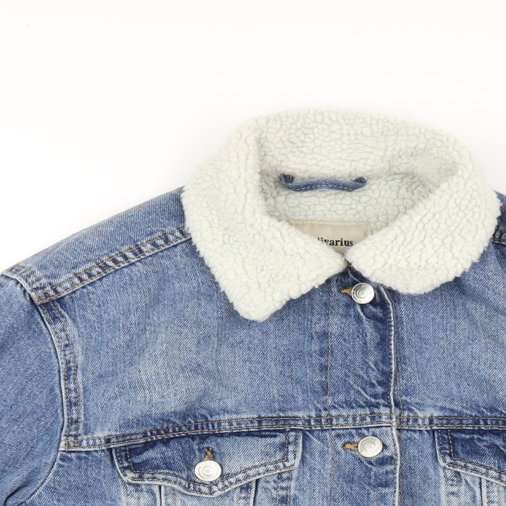 Womens UK Size S Stradivarius Blue Jacket