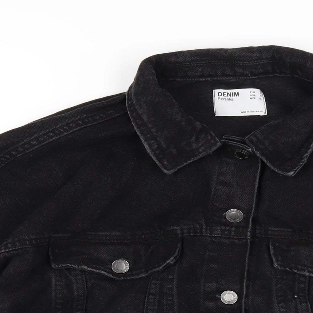 Womens UK Size S Bershka Black Jacket
