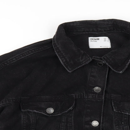 Womens UK Size S Bershka Black Jacket
