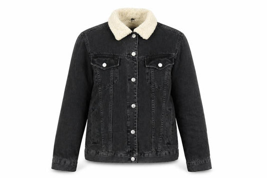 Topshop Womens Black Jacket Size 6 Button