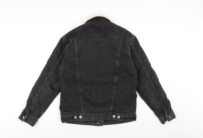 Topshop Womens Black Jacket Size 6 Button