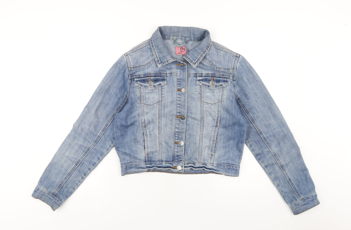 Adore Womens Blue Jacket Size 8 Button