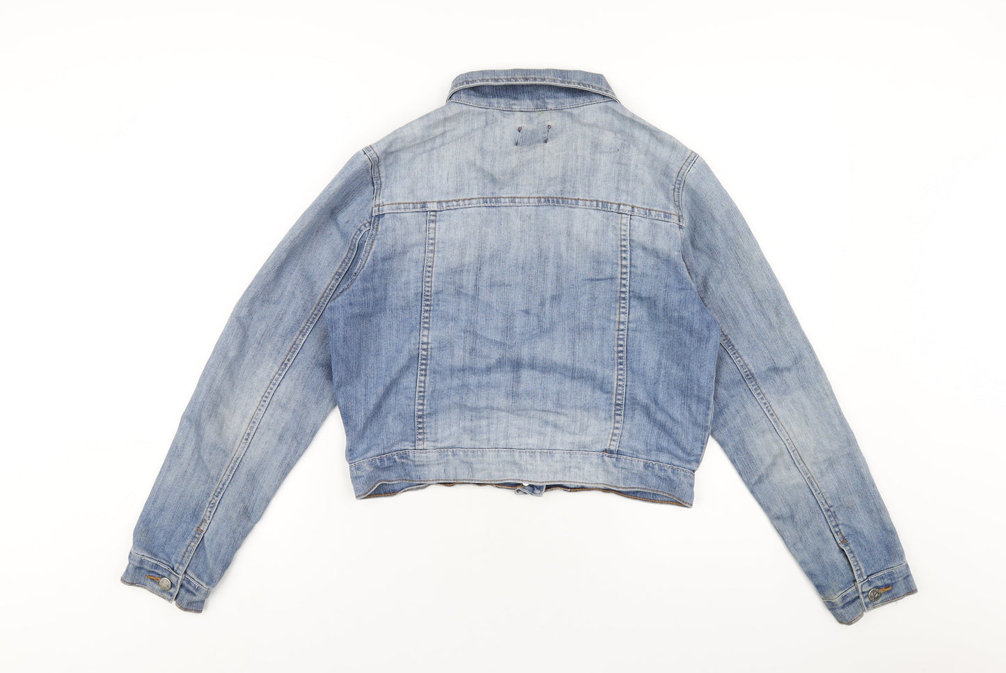 Adore Womens Blue Jacket Size 8 Button