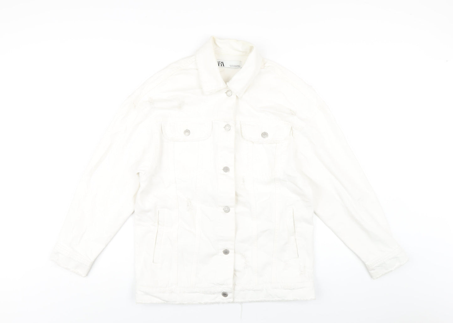 Womens UK Size XS Zara White Jacket