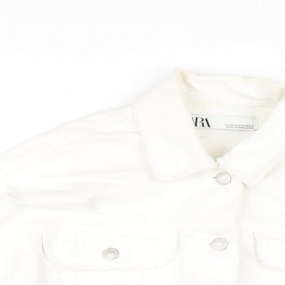 Womens UK Size XS Zara White Jacket