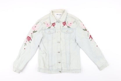 Colloseum Womens Blue Jacket Size L Button