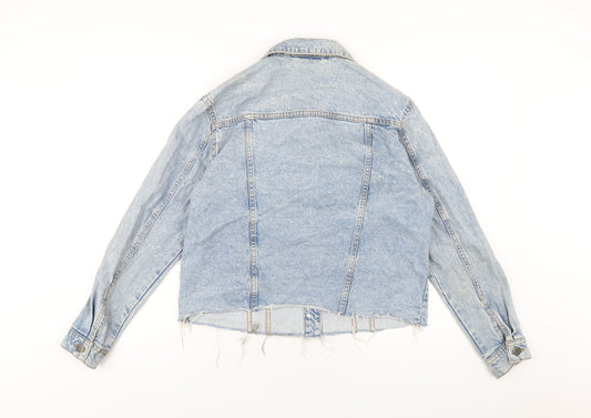 Noisy may Womens Blue Jacket Size M Button