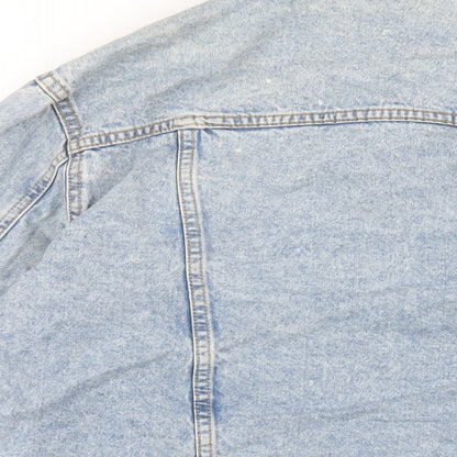 Noisy may Womens Blue Jacket Size M Button