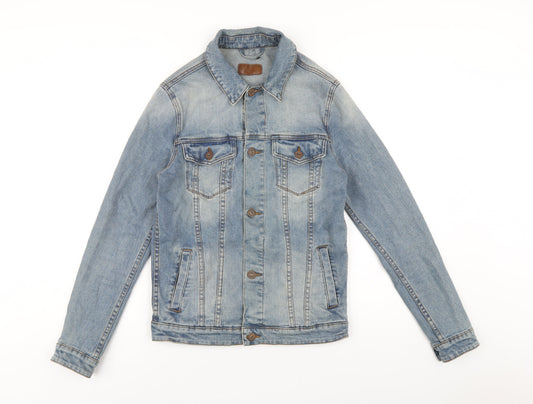 ASOS Mens Blue Jacket Size XS Button