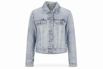 Womens UK Size 10 Moto Blue Jacket
