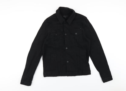 ASOS Mens Black Jacket Size M Button