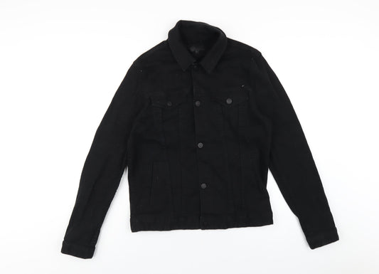 ASOS Mens Black Jacket Size M Button