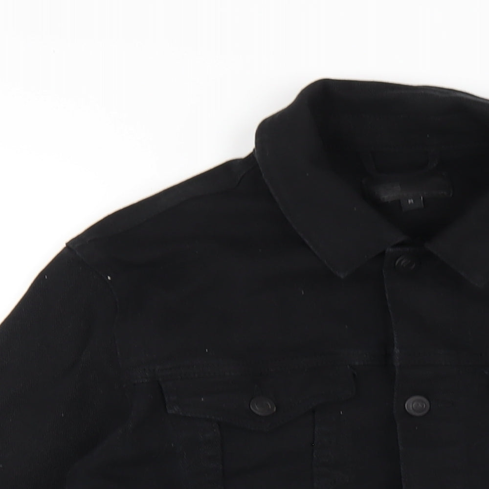 ASOS Mens Black Jacket Size M Button