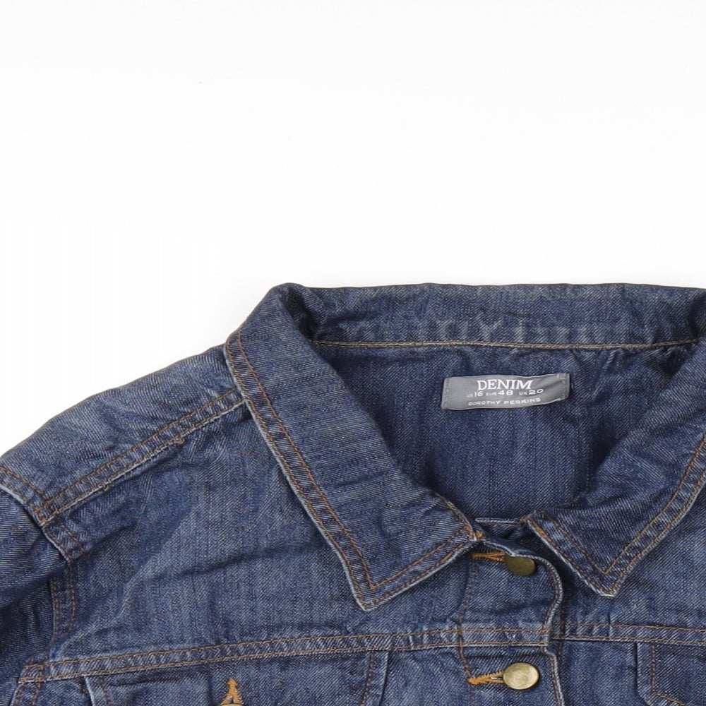 Womens UK Size 16 Dorothy Perkins Blue Jacket