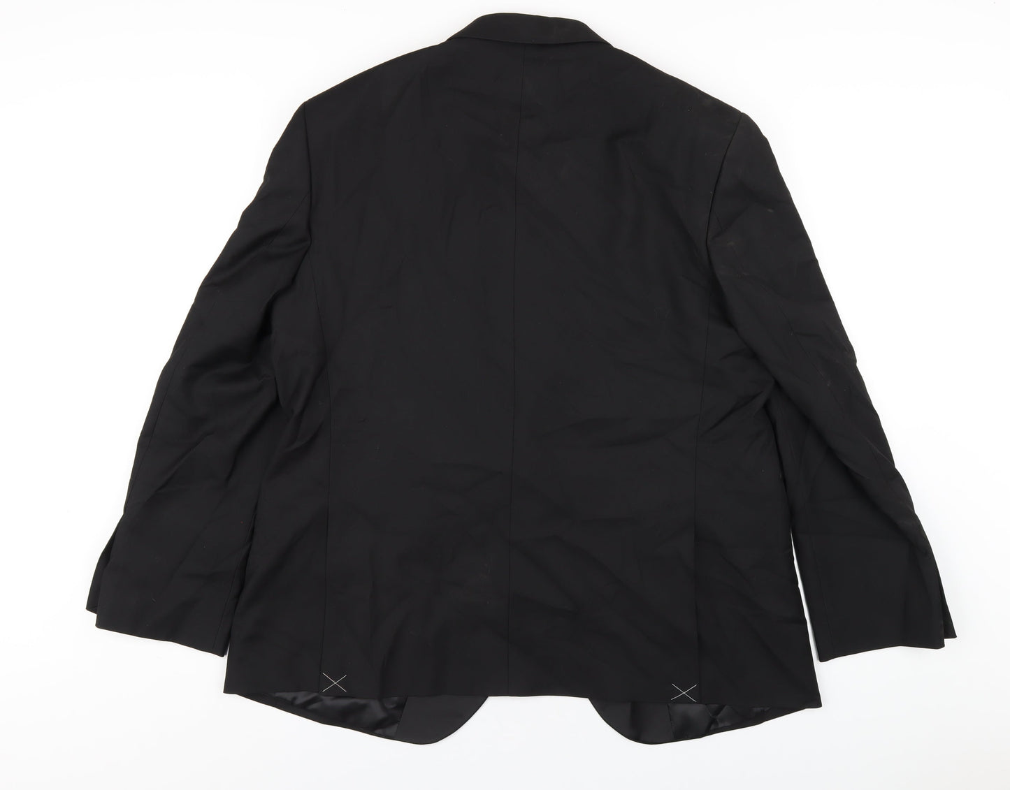 Mens UK Size 44 Marks and Spencer Regular Black Suit Tuxedo