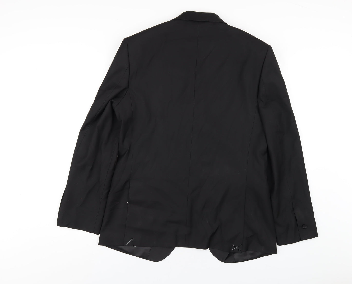 Mens UK Size 40 Marks and Spencer Regular Black Suit Tuxedo