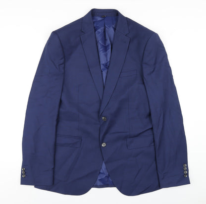 Mens UK Size 42 Marks and Spencer Regular Blue Suit Jacket