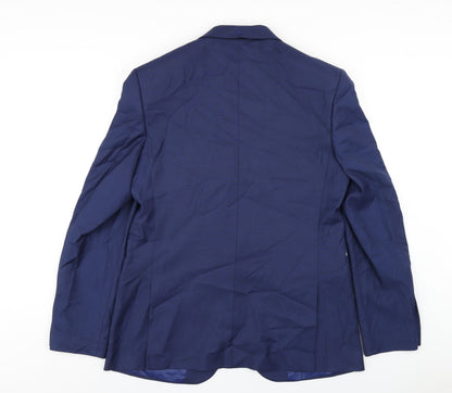 Mens UK Size 42 Marks and Spencer Regular Blue Suit Jacket
