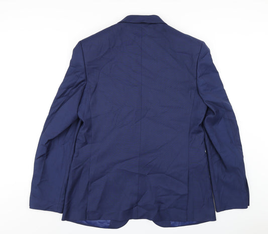 Mens UK Size 42 Marks and Spencer Regular Blue Suit Jacket