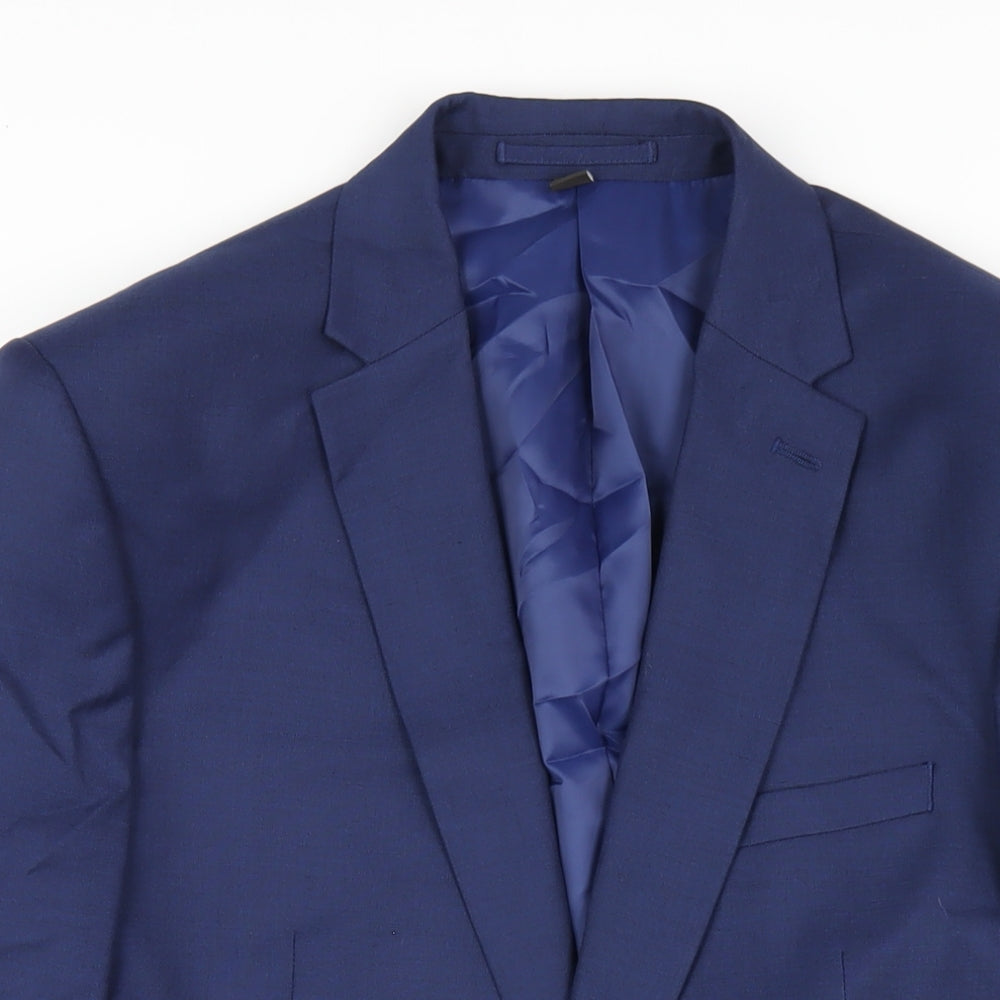 Mens UK Size 42 Marks and Spencer Regular Blue Suit Jacket