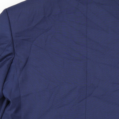 Mens UK Size 42 Marks and Spencer Regular Blue Suit Jacket