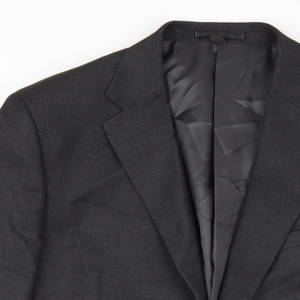 Mens UK Size 46 Marks and Spencer Regular Grey Suit Jacket